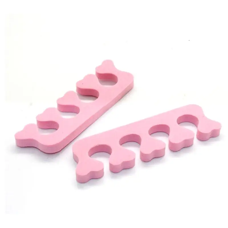 

100pcs Soft Sponge Foam Nail Finger Toe Separators Nail Art Pedicure Manicure Tools (Random Color)