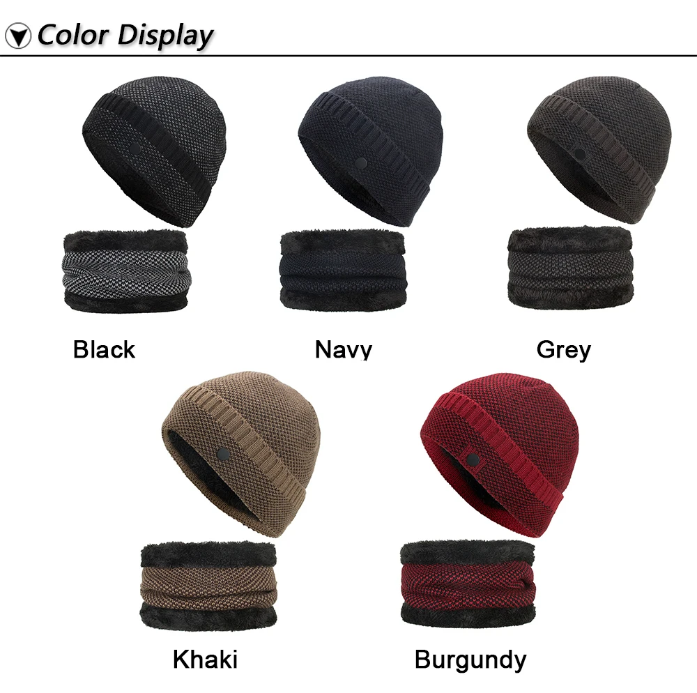 Joymay новые зимние шапочки Neack теплые комплект унисекс плотная теплый мягкий шарф череп вязаная шапка Шапки колпачок Кепки s WM102