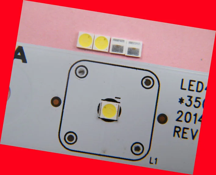 100 шт./лот для ремонта Konka Hisense Changhong LCD TV LED подсветильник SMD s AOT 3030 3V холодный белый