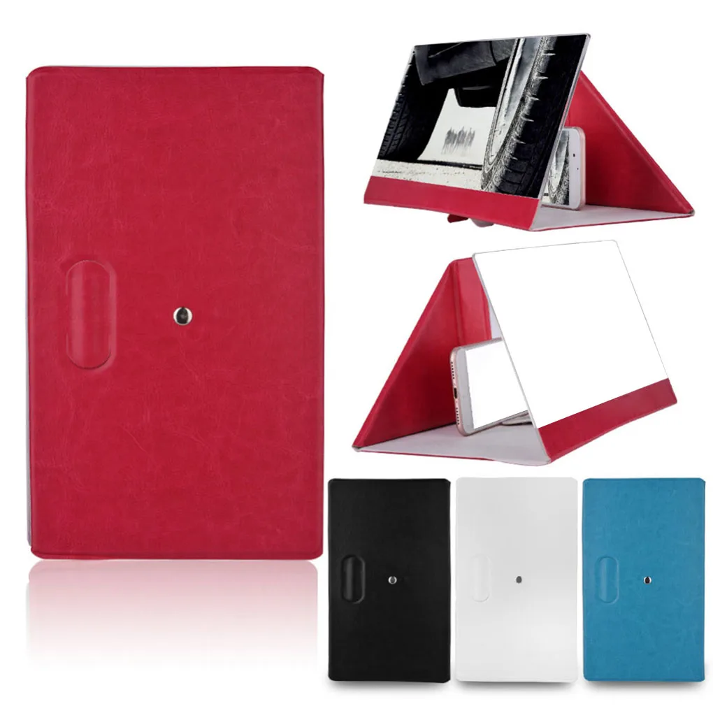 

12 inches Phone Screen Magnifier Smart Mobile Phone Movies Amplifier Leather Foldable Holder Stand