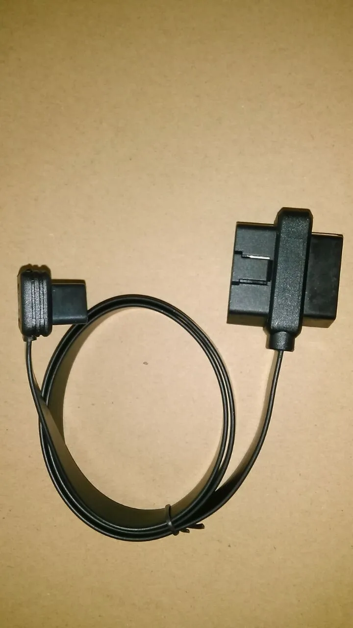60cm 16pin Connector OBD2 OBD-II OBD 2 16 Pin Female To Male Female Extension Cable Car Diagnostic Cables 100pcs (2)
