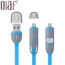 Newest 2 in 1 Micro USB Sync Data Fast Charger USB Cable for iPhone5 5s 6