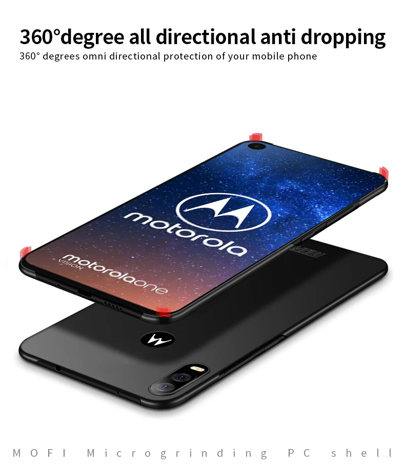 MOFi для Motorola Moto One Vision/P40 задняя крышка ПК Жесткий Fundas, чехлы для телефонов оболочка для Motorola Moto P40