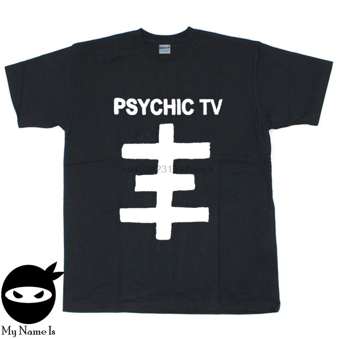 

Psychic TV t-shirt vintage rare tee shirt Reprint Size S M L XL 2XL