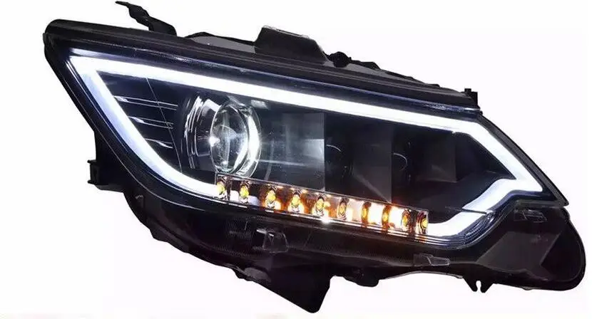 

2pcs Car Styling for Camry 2014 2015 2016 Camry V55 taillight DRL Bi Xenon Lens High Low Beam Parking Fog