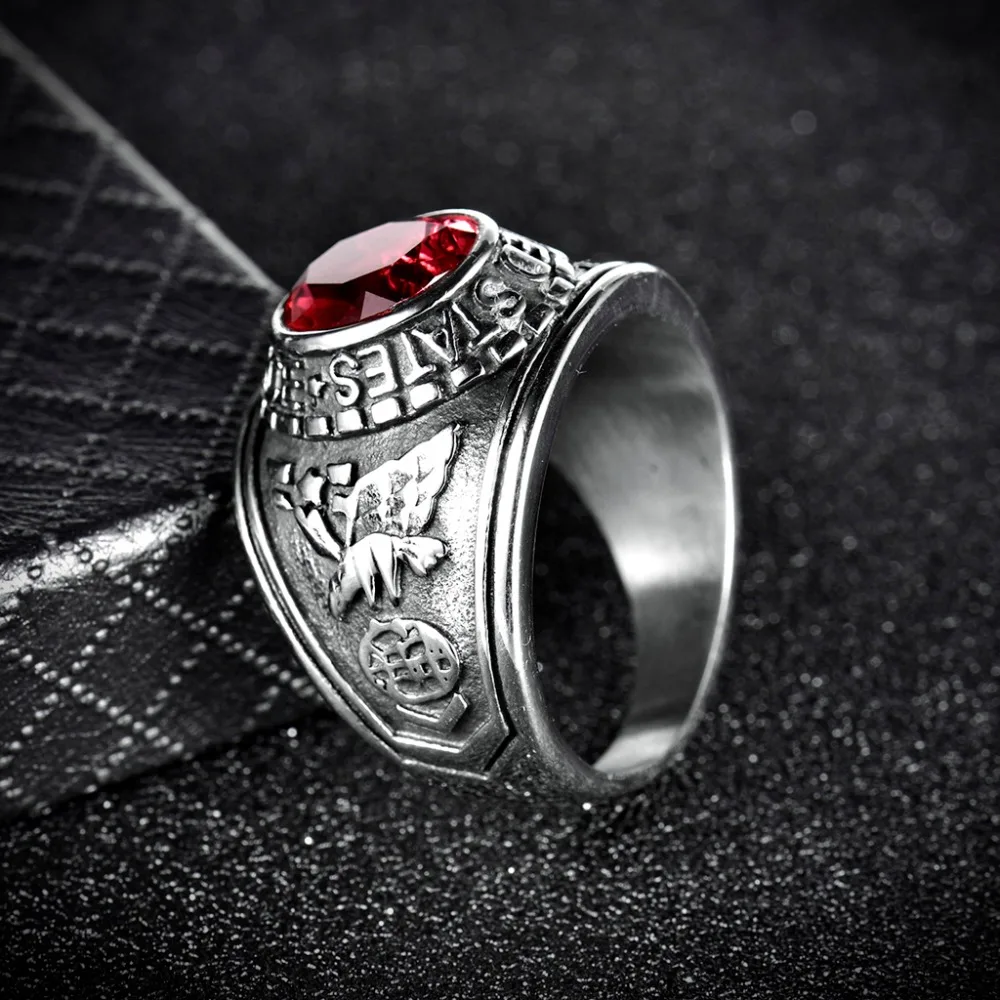 XIAGAO, 4 цвета, мужское ретро кольцо, хорошее ювелирное изделие, Размер 9-13, великолепное Красное и черное титановое стальное кольцо для мужчин, кольцо в стиле панк с воздушным фокусом