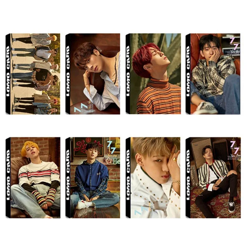 

You Fashion GOT7 Album LOMO Cards New Fashion Self Made Paper Photo Card Stationary Set