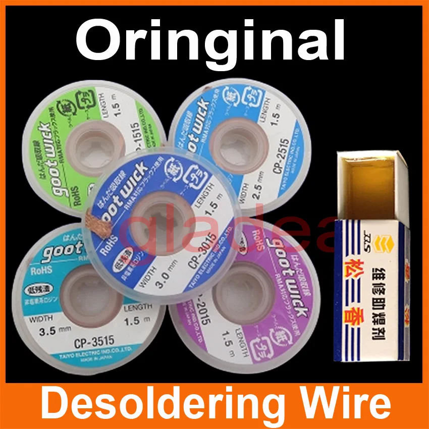 

5x Desoldering Wire BGA Tools Goot Wick Soldering Accessory Braid For Iron Electronic PCB Repair