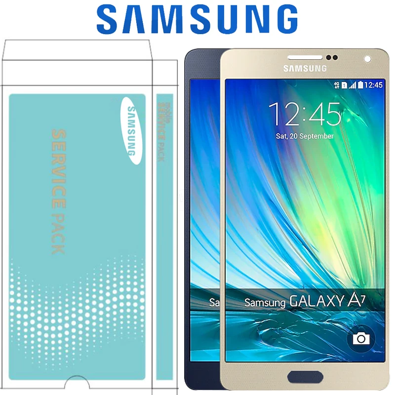 Super AMOLED 5 &quotLCD для SAMSUNG Galaxy A7 2015 A700 A7000 A700H A700F A700FD ЖК дисплей с кодирующий