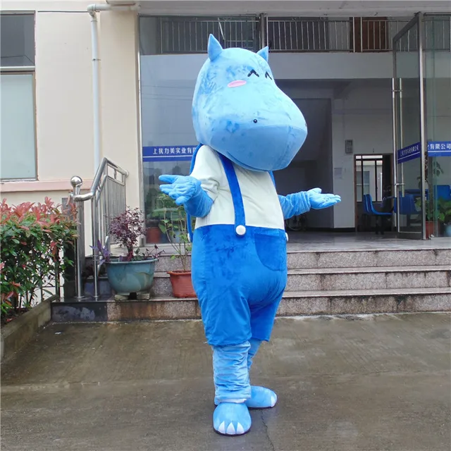 Details about / Purple Hippo Mascot Costume Suit Cosplay Party Game Dress Outfit Christmas Adult