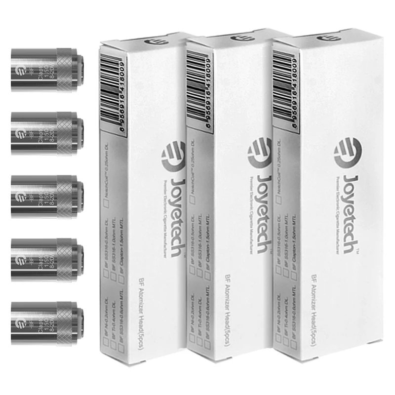 Joyetech BF Clapton 1 5 Ом MTL Сменная Головка Катушки 15 штук для стандартных резервуаров |