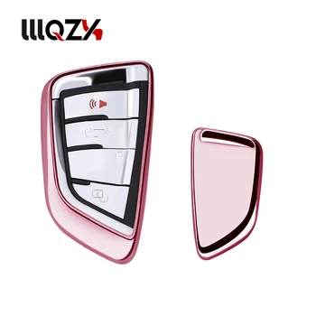 

TPU Coloful Car Styling Key Cover Case For BMW X1 X3 X4 X5 X6 28i 35i 2018 525i M760Li 740li 730 X Sieries Key Ring Shell Key
