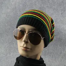 Мужская и женская теплая зимняя шапка в радужную полоску с капюшоном зимние трикотажные изделия, теплые спортивные шапки для туризма b