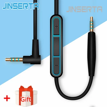 

JINSERTA Replacement Audio Cable 2.5mm to 3.5mm Male for Bose Quiet Comfort QC25 Headphone with Mic Volume Control for iPhone
