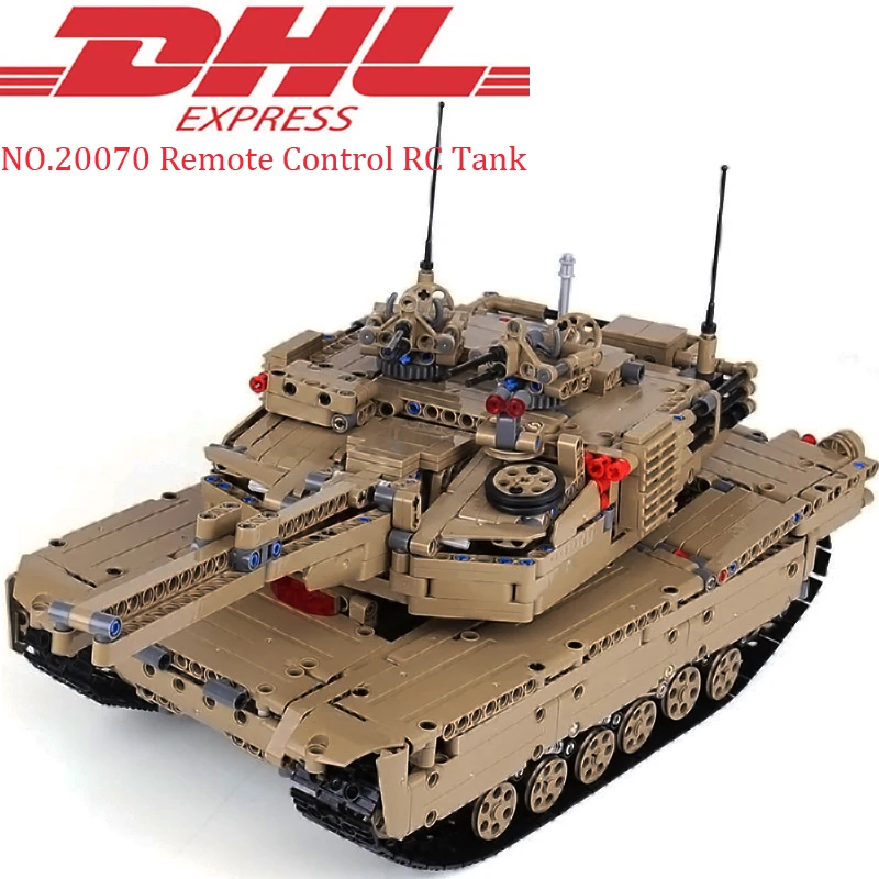 

Lepin 20070 1572Pcs Military War MOC Remote Control RC Tank Sets Educational Building Blocks Brick Toys For Children Model Gift