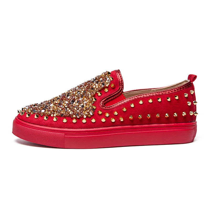 designer rivets leather shoes men luxury brand spiked male footwear rhinestones fashion dress wedding studded oxfords for men (3)