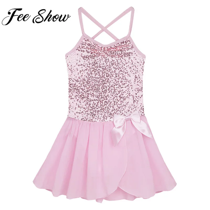 FEESHOW 2019 Summer Ballet Dress Purple Gymnastic Leotard Tutu Students