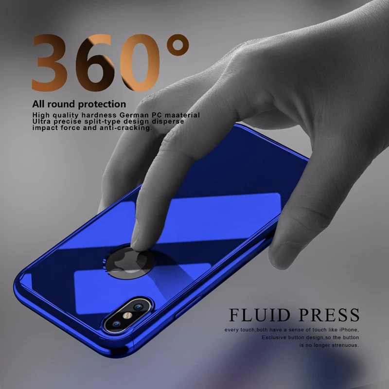 Roybens-For-iPhone-X-8-7-Mirror-360-Degree-Case-Slim-Thin-Bling-Glossy-Full-Body (2)