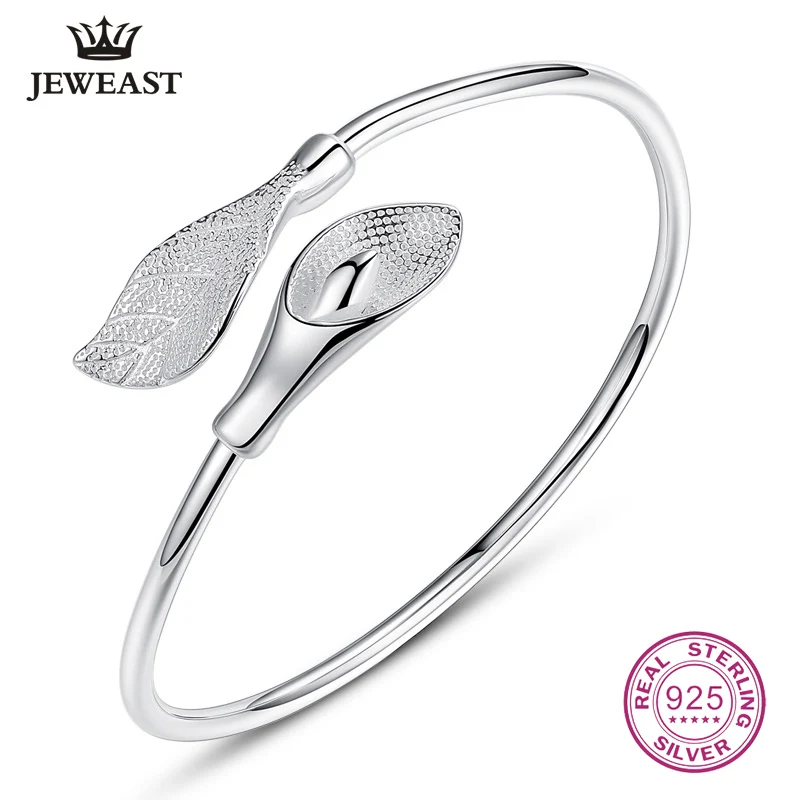 

Flower 100% 990 Sterling Silver Bracelet Real Solid Bangle Fine Jewelry Hot Selling Generous Trendy Party 2020 New Good