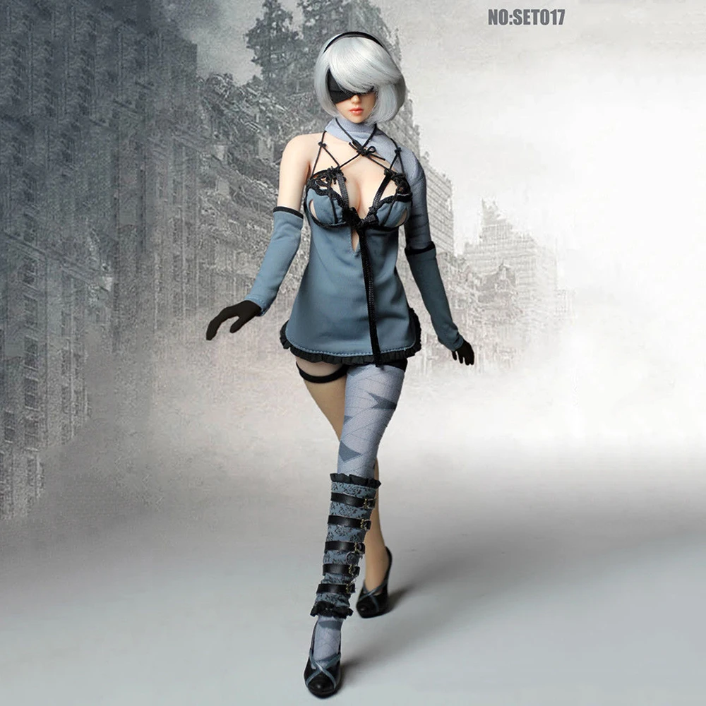 Игровая фигурка 2B 1/6 nier automata фигурка голова лепить комплект одежды w оружие nier 2 девушка фигурка желаний МАСКА ИГРУШКА Коллекционная без тела