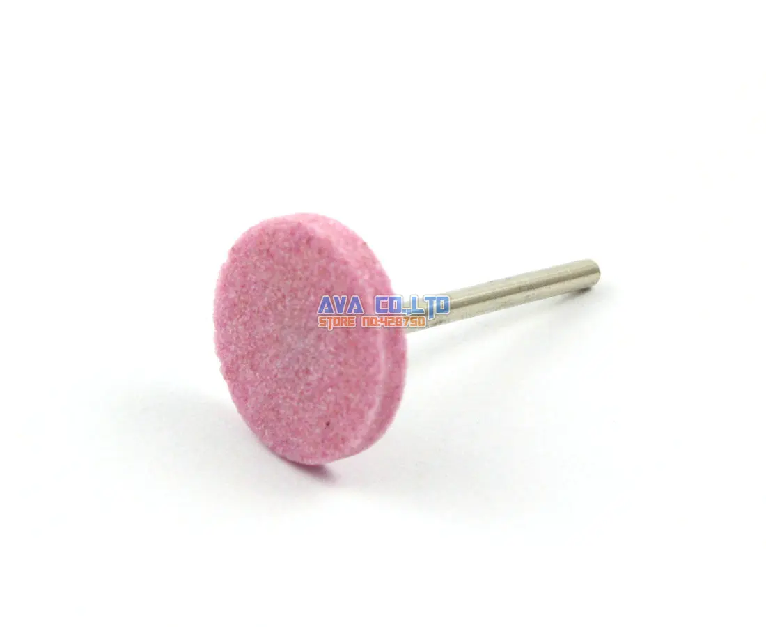 

20 Pieces 22x4mm Mounted Point Pink Aluminum Oxide Abrasive Grinding Stone Wheel 3mm Shank