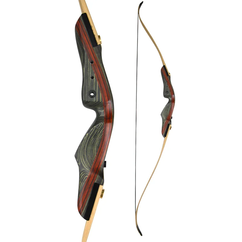 1Set 62inch Archery Recurve Bow 25-50lbs Draw Weight Right Hand Longbow Outdoor Sports Shooting Training Accessories