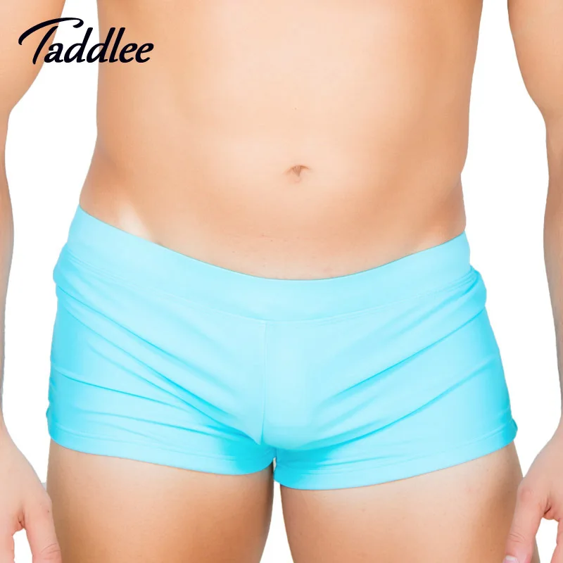 

Taddlee Brand Sexy Mens Swimwear Swim Trunks Board Surfing Shorts Low Waist Brazilian Cut Swimsuits Swimming Boxers Gay Pouch WJ