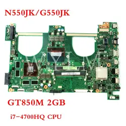 N550JK GT850M 2 Гб i7-4720HQ плата REV2.1 для ASUS Q550JV N550J N550JV N550JK G550JK Материнская плата ноутбука испытания Бесплатная доставка