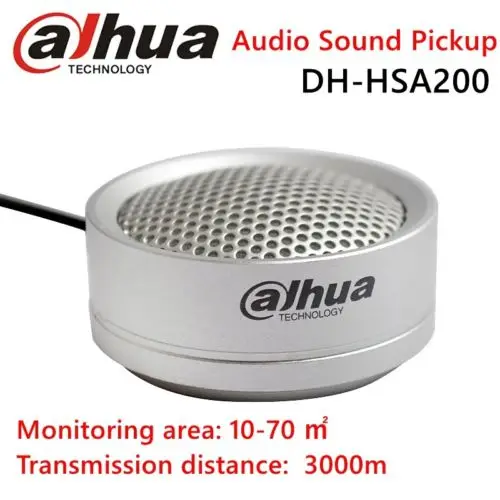 

Dahua Audio Sound Pickup Surveillance Camera Monitoring Microphone Recorder