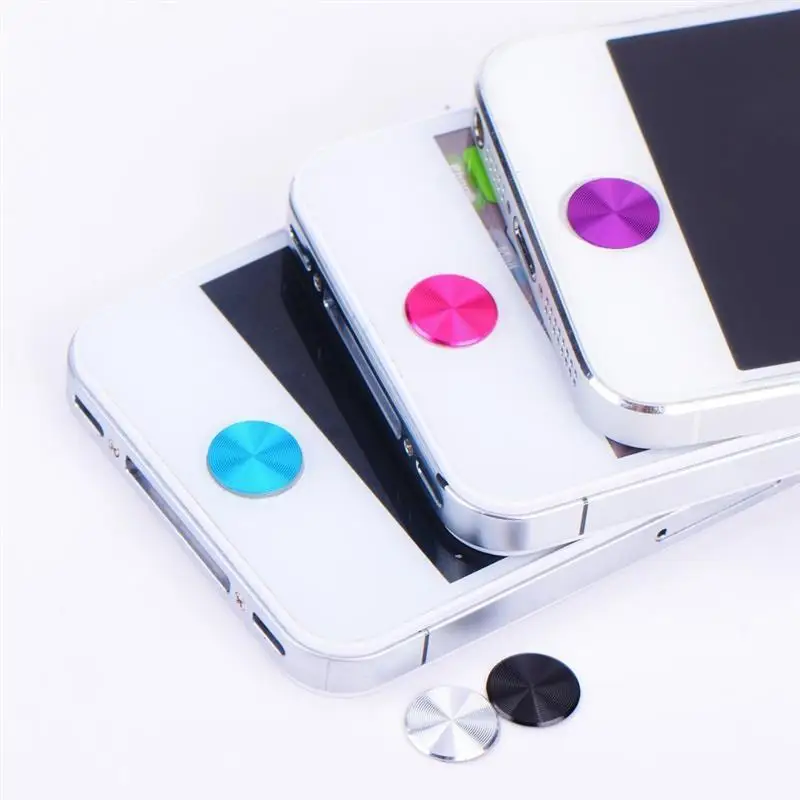 5x Stickers / whorl Sticker Phone Decoration Button HOME Round Cover