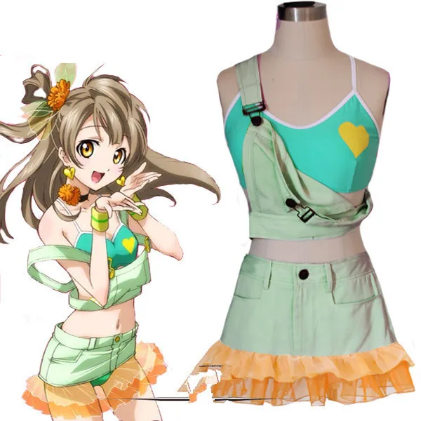 Lovelive! Костюмы Котори для косплея love live костюмы одежда плавания комплект из топа и