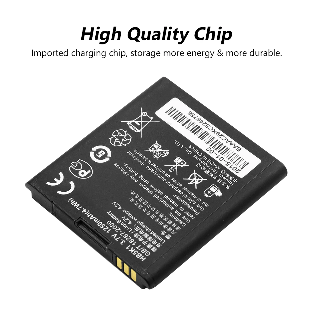 YCDC оригинальная замена новый литий ионный аккумулятор HB5K1 для huawei Ascend Y201 M865 M866