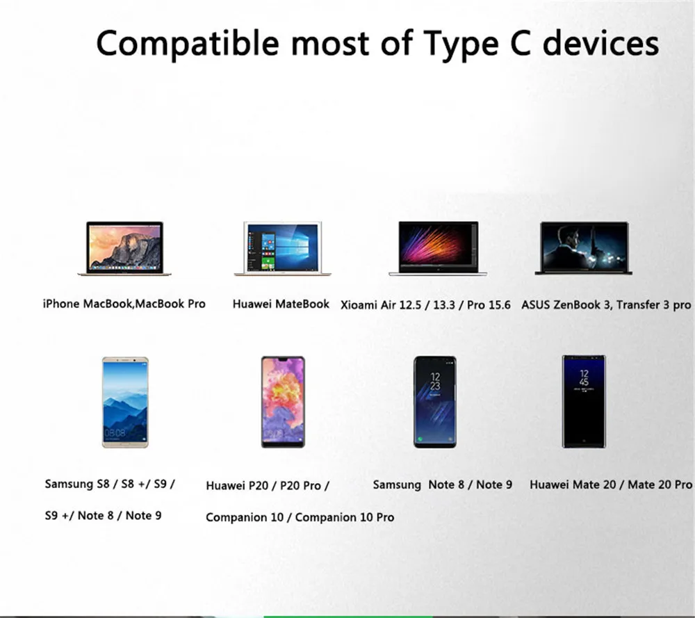 Rovtop USB-C концентратор type C концентратор USB 3,0 HDMI Thunderbolt 3 адаптер для MacBook Pro samsung Galaxy huawei mate 20 Pro/P30 type C