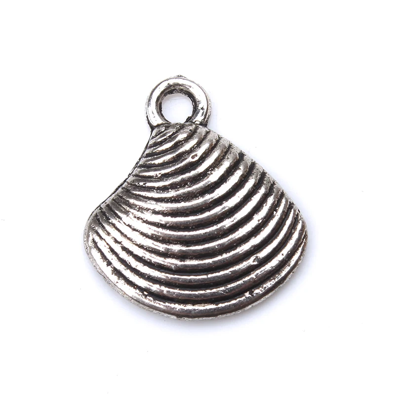 10pcs-lot-15-x-14mm-Seashell-Charms-Antique-Silver-Tone-for-diy-charms-bracelet-bangle-jewelry (1)