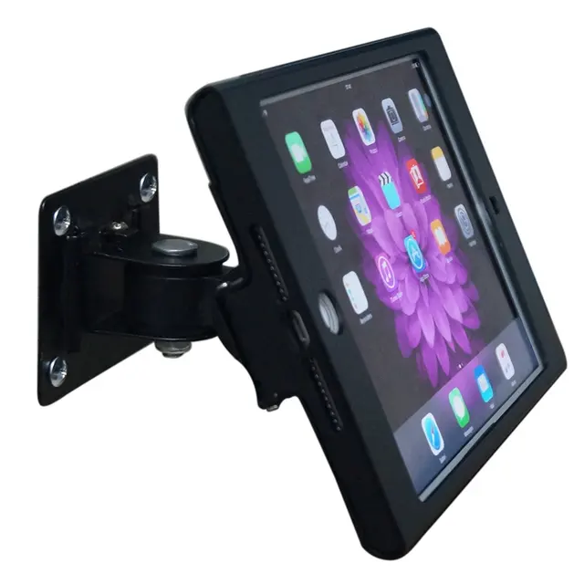 Tablet Stand with Lock Wall Mount Metal Holder Security Display Bracket