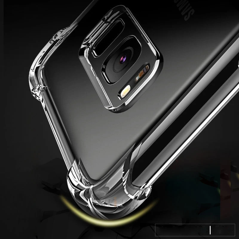 

shockproof Airbag clear tpu phone case on for samsung galaxy a6 a8 plus a5 a7 a9 star lite 2018 2017 2016 soft back cover coque