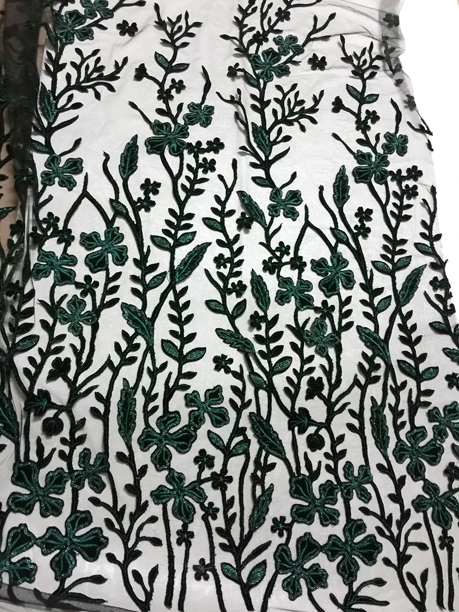

Latest Bridal Nigerian net and velvet Lace Materials Net Lace Fabric with sequins High Quality Embroidered tulle lace fabrics