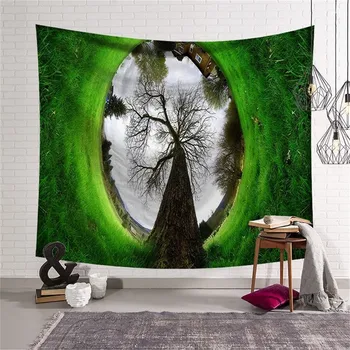 

Magical Tree Printing Wall Tapestry Mandala Psychedelic Wall Hanging Canvas Tapestry Home Hippie Boho Decor Tapestrys 130X150CM