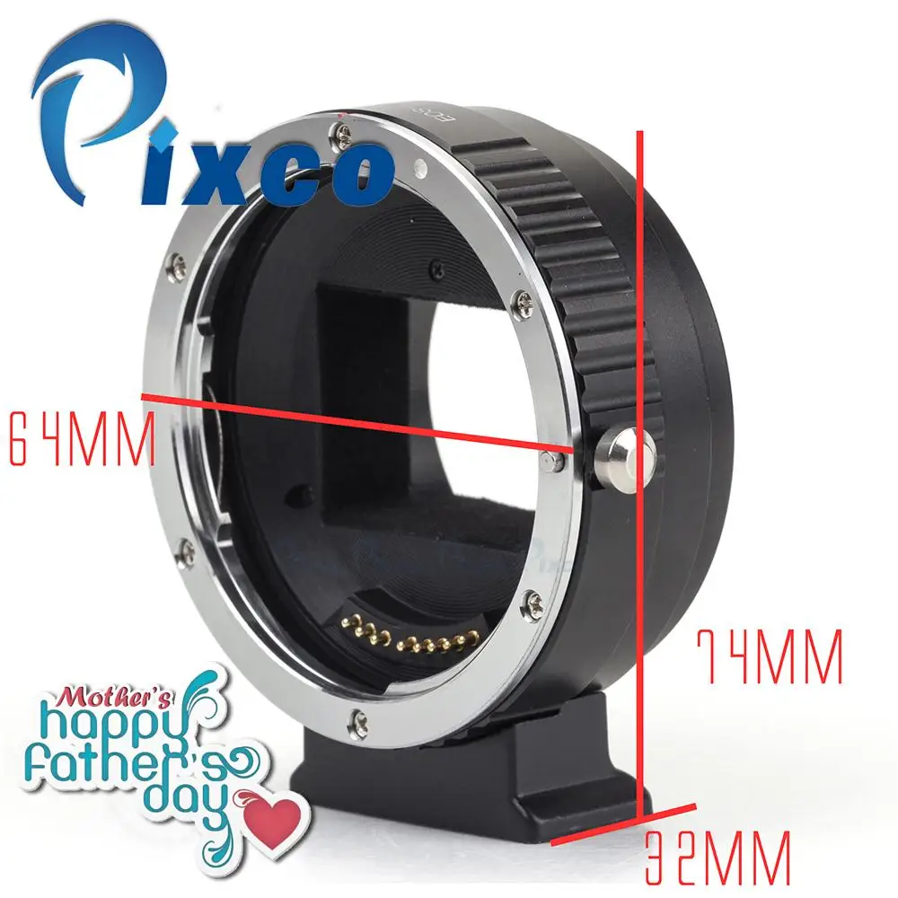 Pixco Electronic Auto Focus Full-Frame AF Confirm Adapter Suit For Canon EF Lens To Sony NEX A7 A7R NEX-5T Camera