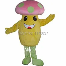 Талисман маленький розовый гриб талисман костюм Взрослый размер ТВ реклама коммерческий костюм нарядное платье