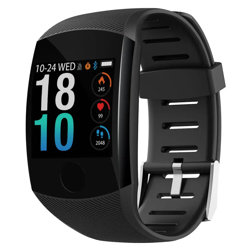 MOKA SmartBand IP67 водонепроницаемый спортивный умный Браслет фитнес-трекер пульсометр Bluetooth для мужчин и женщин - Цвет: Black