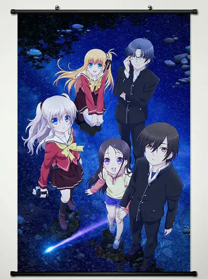 Wall Scroll Poster Stoffdruck für Anime Charlotte Schlüssel Rollen|wall  scroll|scroll posterposter print - AliExpress