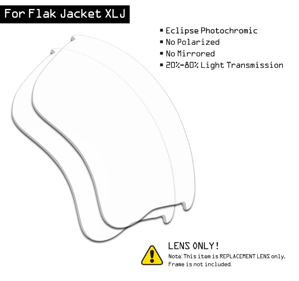 Солнцезащитные очки SmartVLT Сменные линзы для Oakley Flak Jacket XLJ-Eclipse серый фотохромный |
