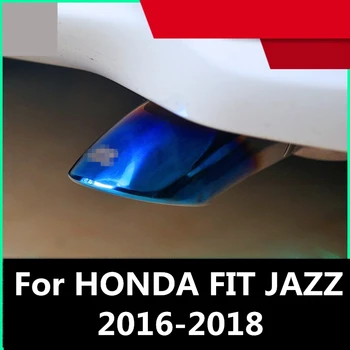 

For HONDA FIT JAZZ 2016-2018 Auto Exhaust Muffler Tip Stainless Steel Pipe Chrome Trim Modified Car Rear Tail Throat Liner
