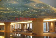 DIY optic fiber light kit led light +200pcsx0.75mmx2m optical fibre RGB color change IR control star ceiling light 16W IR remote