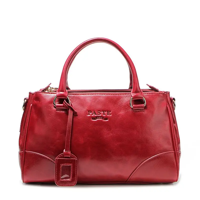 

LOEIL New women's handbag fashion atmosphere full leather handbag oil wax leather leather Messenger bag