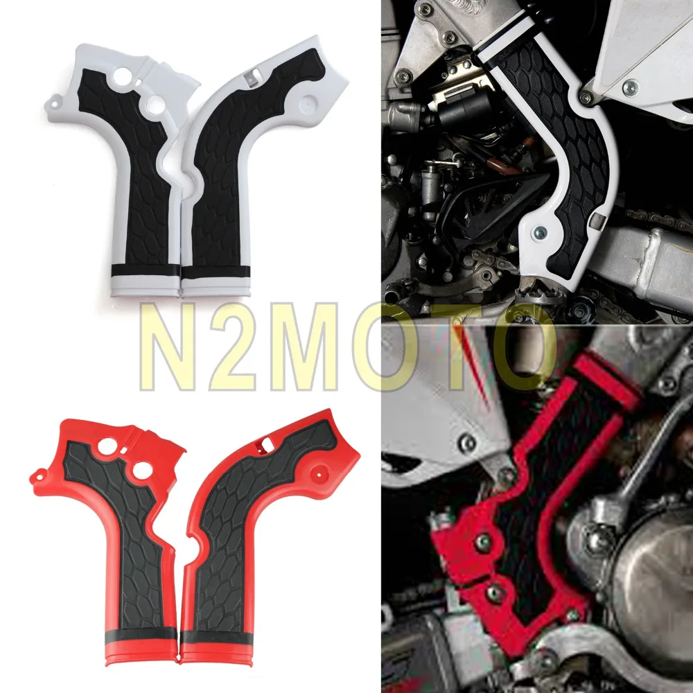 

White/Red Motorcycles Frame Guard for Honda CRF 250R 450R 2014 -2016 Motocross Frame Protector
