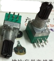 

5pcs/lot RK097G double potentiometer C50K handle length 15MM flower [Cross]