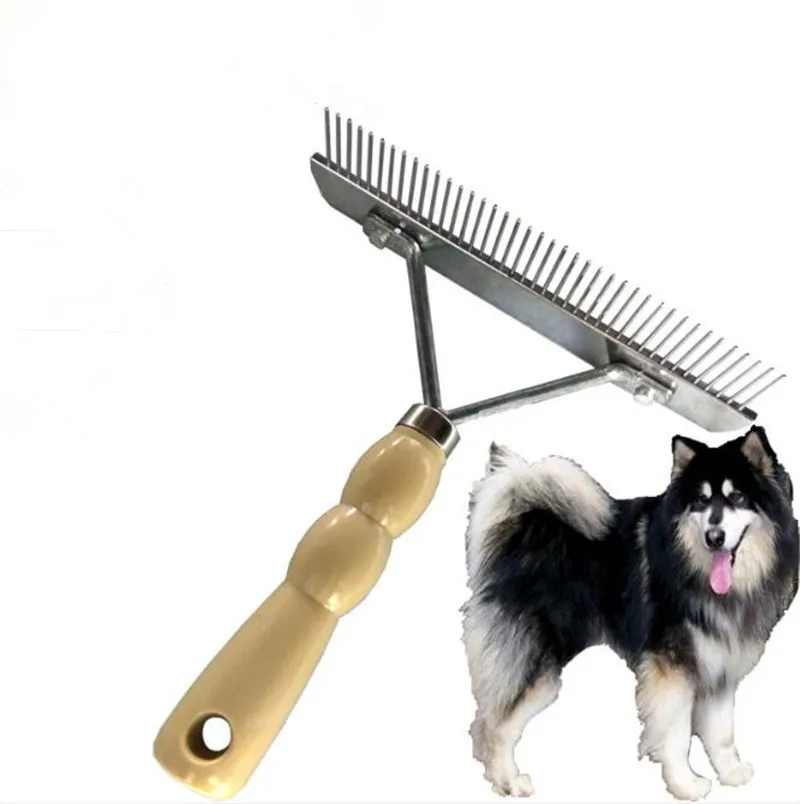 Pet Hair Cleaning Brush 1pc Wood Metal Comb For Dogs Pet Cat Fur Hair Grooming Cat Comb Dog Hair