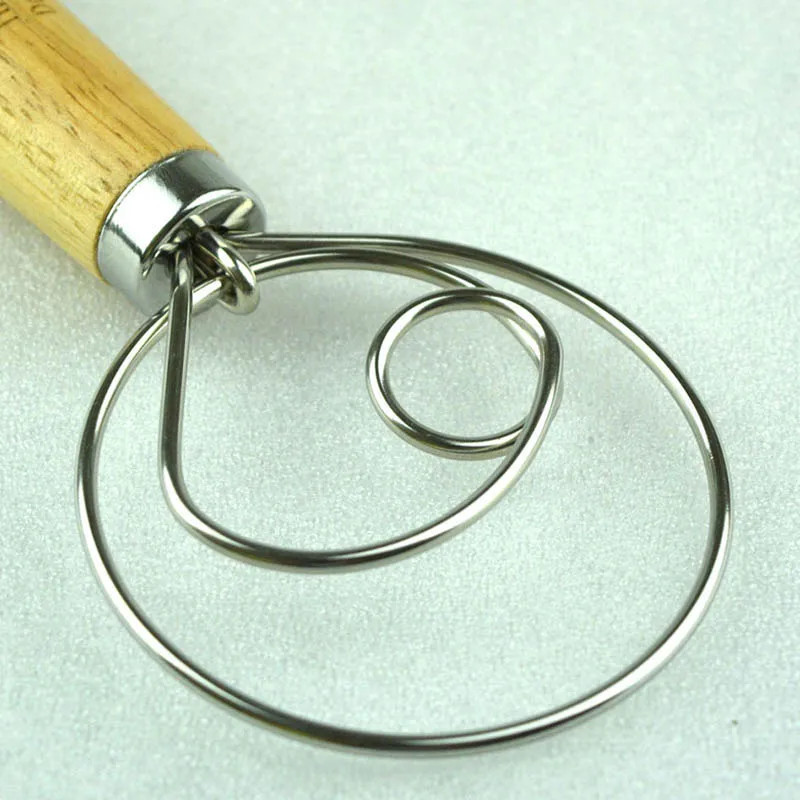 Stainless Steel Egg Beater 13 Inch DIY Bread Dough Tools Baking Accessories Danish Whisk Stick Kitchen Gadgets Oak Wood Handle Stainless Steel Egg Beater 13 Inch DIY Bread Dough Tools Baking Accessories Danish Whisk Stick Kitchen Gadgets Oak Wood Handle